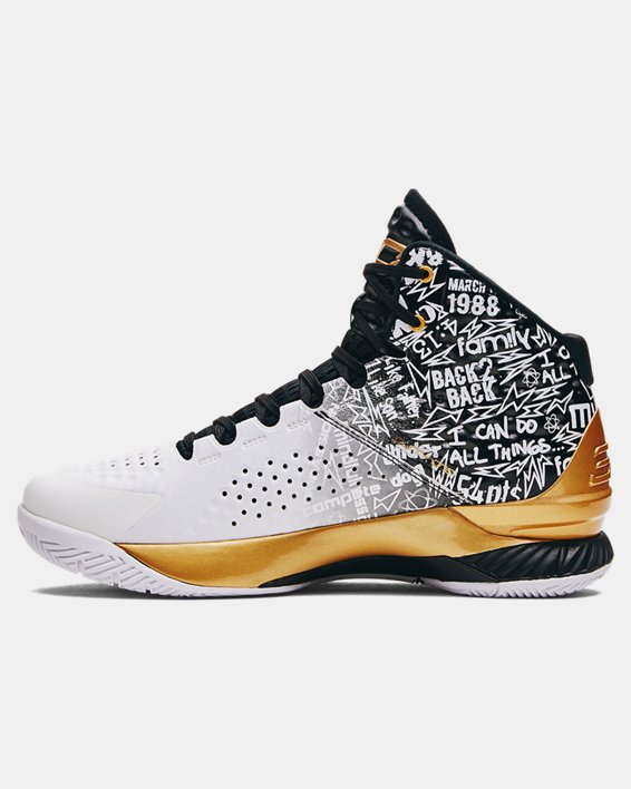 Unisex Curry 1 + Curry 2 Retro 'Back-to-Back MVP' Pack Basketball Shoes, Black, pdpMainDesktop image number 5